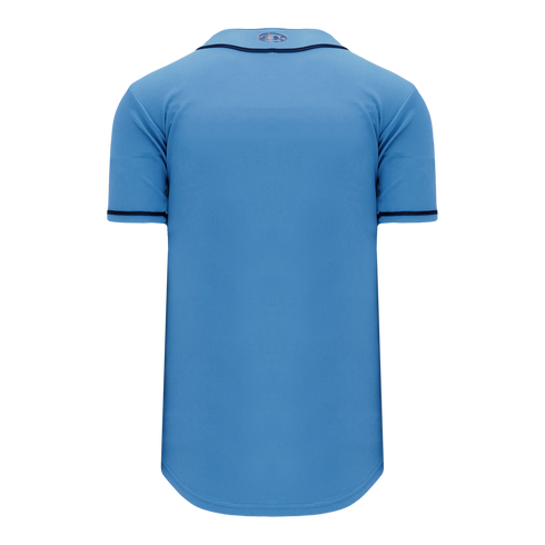 Athletic Knit Full Button Baseball Jersey with Braided Trim (BA5500)